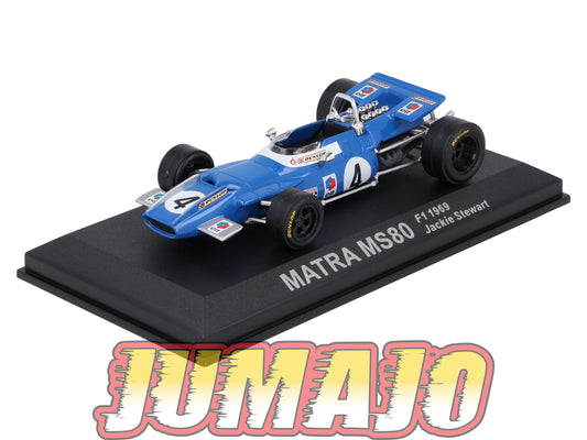 RCA114 Voiture 1/43 IXO F1 MATRA MS80 #4 1969 Stewart