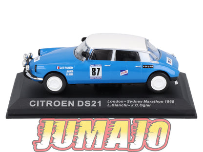 RCA120 Voiture 1/43 IXO Altaya Rallye CITROËN DS21 1968 #87 J C Ogier