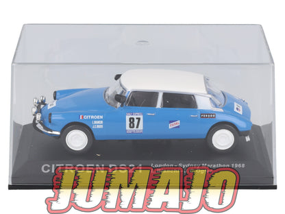 RCA120 Voiture 1/43 IXO Altaya Rallye CITROËN DS21 1968 #87 J C Ogier
