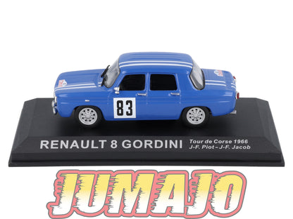 RCA135 Voiture 1/43 IXO Altaya Rallye RENAULT 8 Gordini #83 1966 Piot