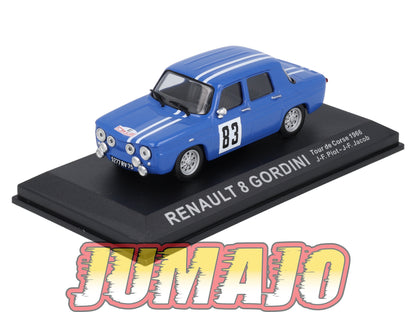 RCA135 Voiture 1/43 IXO Altaya Rallye RENAULT 8 Gordini #83 1966 Piot