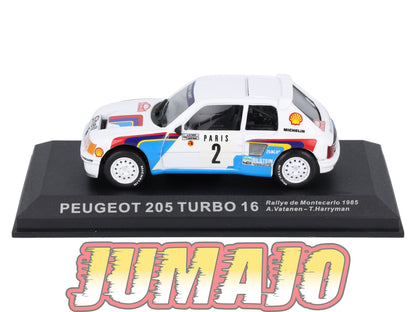 RCA137 Voiture 1/43 IXO Altaya Rallye PEUGEOT 205 Turbo 16 1985 #2 Vatanen