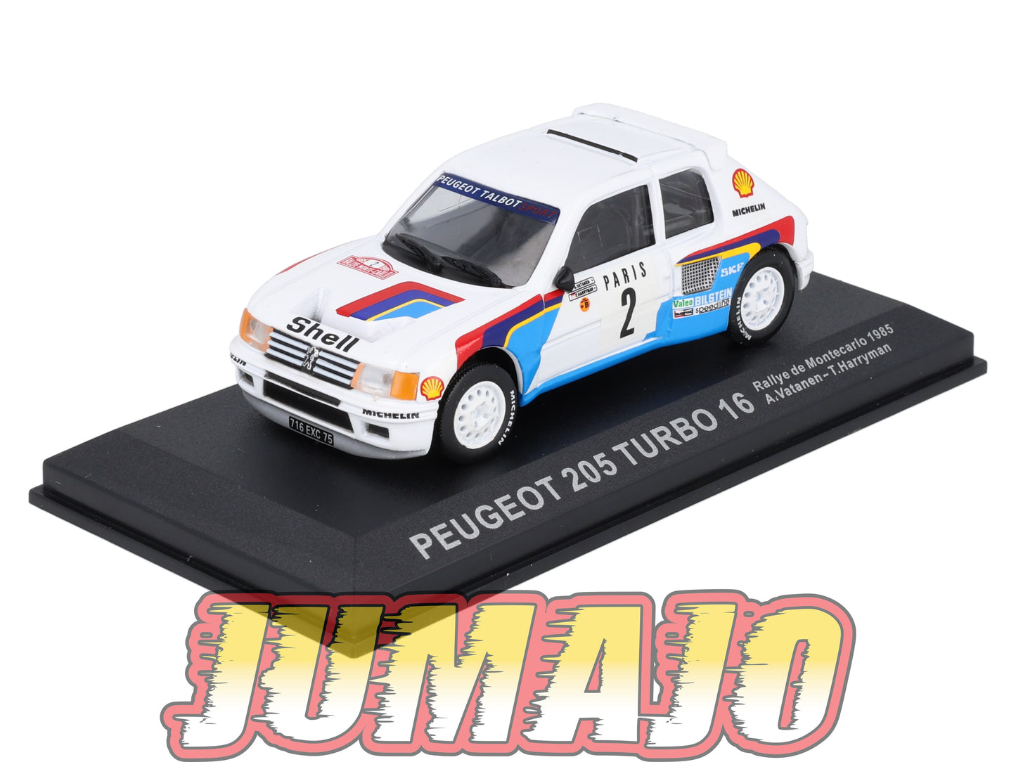 RCA137 Voiture 1/43 IXO Altaya Rallye PEUGEOT 205 Turbo 16 1985 #2 Vatanen