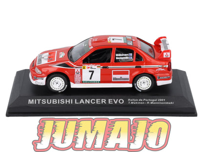 RCA139 Voiture 1/43 IXO Altaya Rallye MITSUBISHI Lancer EVO 2001 #7 Makinen