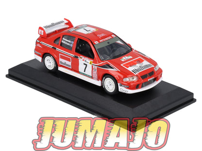 RCA139 Voiture 1/43 IXO Altaya Rallye MITSUBISHI Lancer EVO 2001 #7 Makinen