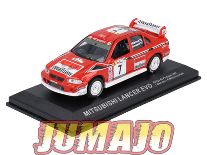 RCA139 Voiture 1/43 IXO Altaya Rallye MITSUBISHI Lancer EVO 2001 #7 Makinen