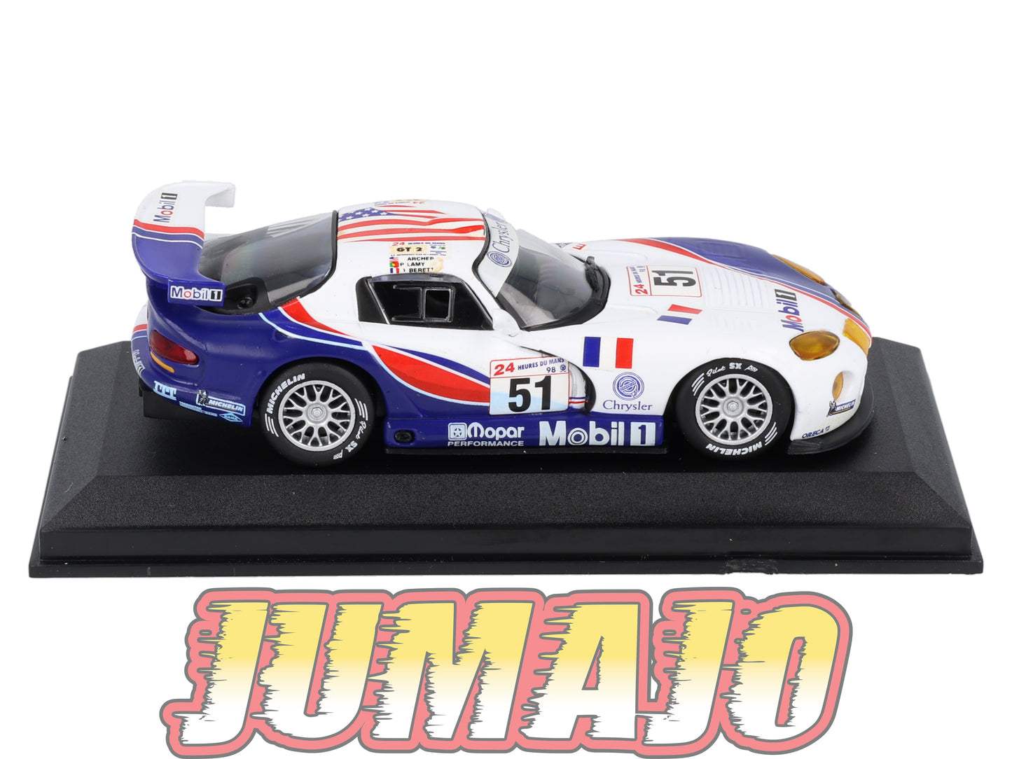 RCA143 Voiture 1/43 IXO 24 Heures Le Mans CHRYSLER Viper GTS-R #51 1998 Lamy