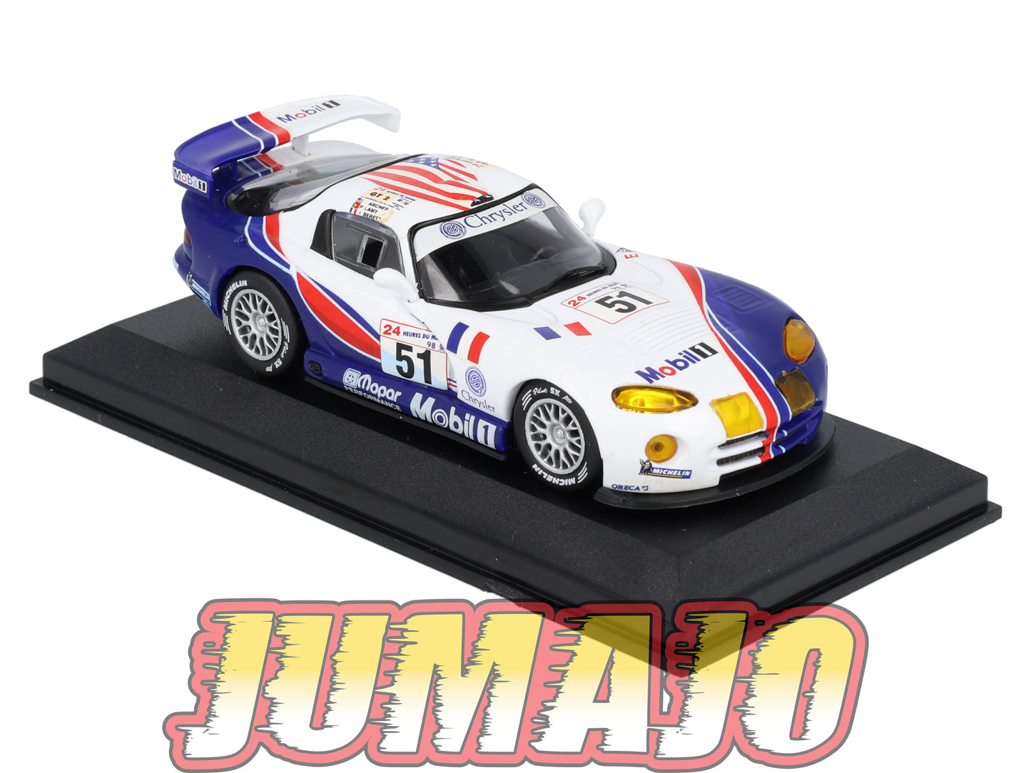 RCA143 Voiture 1/43 IXO 24 Heures Le Mans CHRYSLER Viper GTS-R #51 1998 Lamy