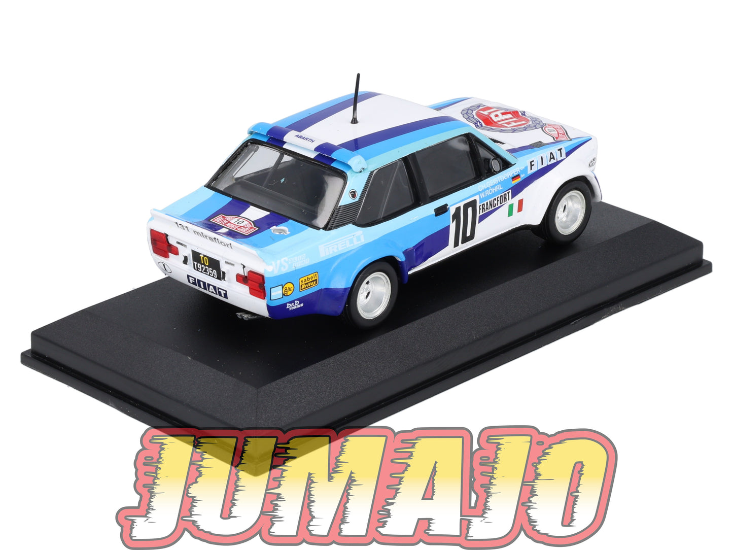 RCA144 Voiture 1/43 IXO Altaya Rallye : FIAT 131 Abarth 1980 #10 W.Röhrl