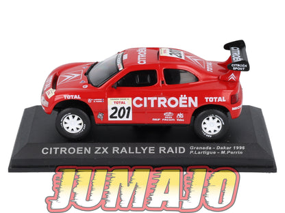 RCA145 voiture 1/43 IXO Altaya Rallye CITROEN ZX RAID Winner P.Lartigue 1996 #201