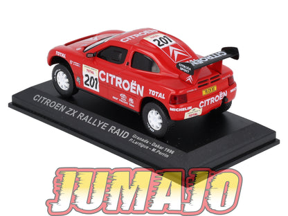 RCA145 voiture 1/43 IXO Altaya Rallye CITROEN ZX RAID Winner P.Lartigue 1996 #201