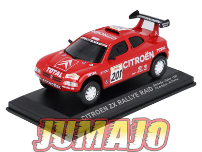 RCA145 voiture 1/43 IXO Altaya Rallye CITROEN ZX RAID Winner P.Lartigue 1996 #201