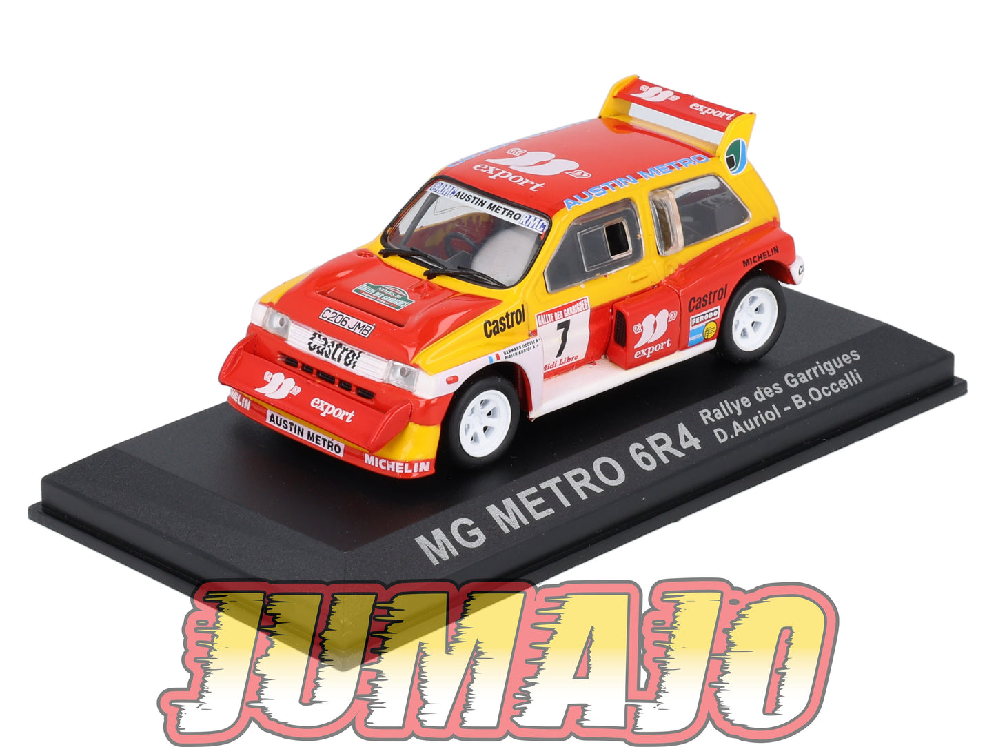 RCA146 voiture 1/43 IXO Altaya Rallye : MG METRO 6R4 D.Auriol #7