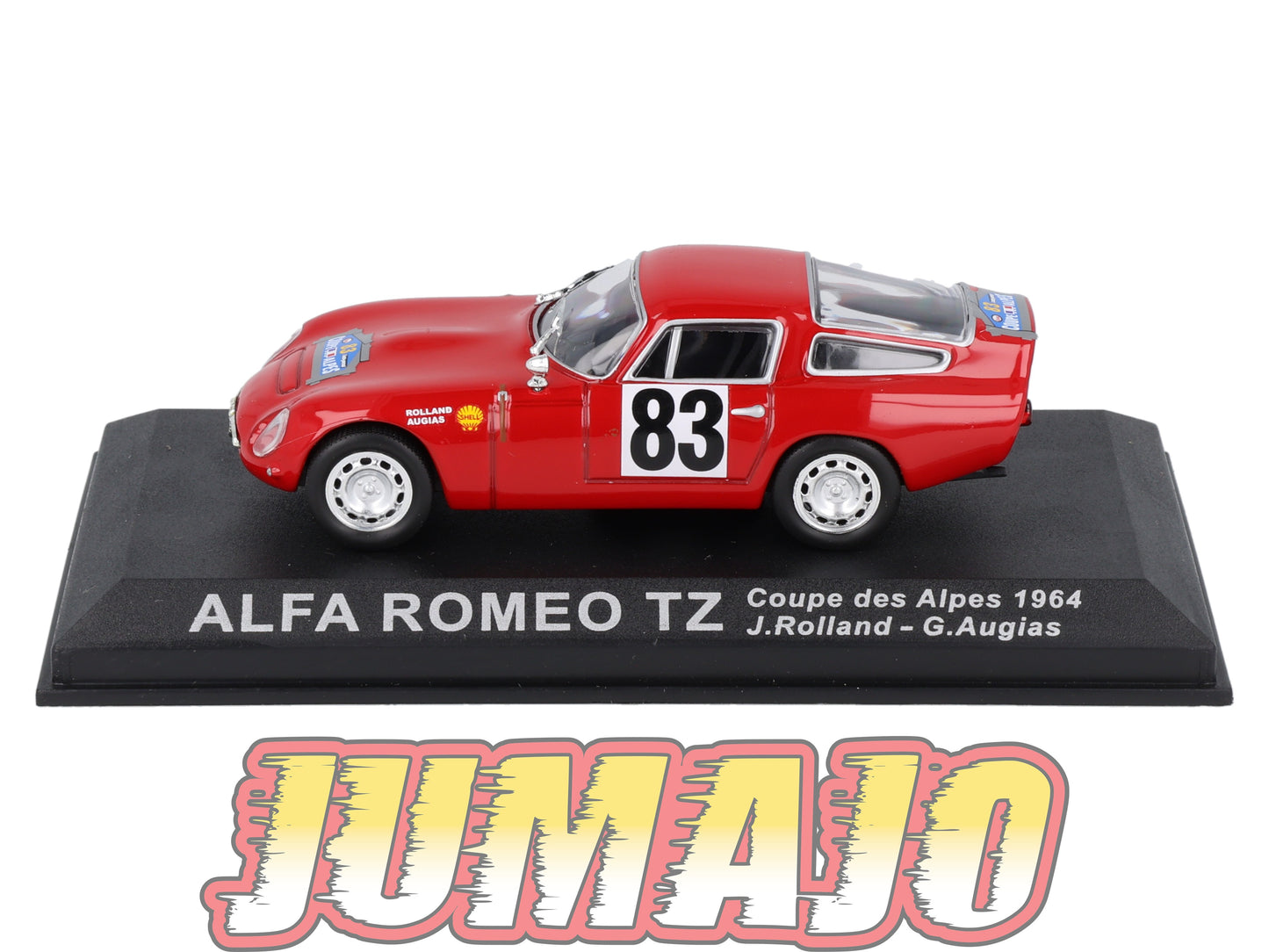 RCA14 voiture 1/43 IXO Altaya Rallye : ALFA ROMEO TZ #83 1964 J.Rolland