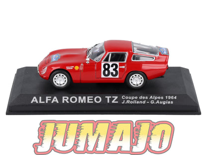 RCA14 voiture 1/43 IXO Altaya Rallye : ALFA ROMEO TZ #83 1964 J.Rolland