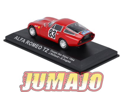RCA14 voiture 1/43 IXO Altaya Rallye : ALFA ROMEO TZ #83 1964 J.Rolland