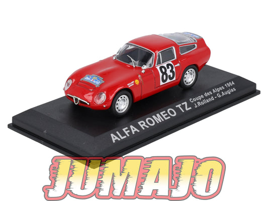 RCA14 voiture 1/43 IXO Altaya Rallye : ALFA ROMEO TZ #83 1964 J.Rolland