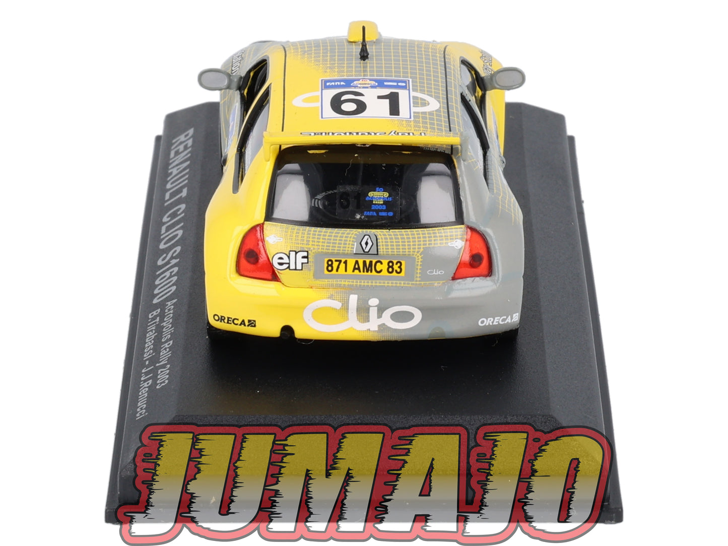 RCA18 voiture 1/43 IXO Altaya Rallye : RENAULT Clio S1600 B.Tirabassi 2003 #61