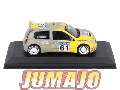 RCA18 voiture 1/43 IXO Altaya Rallye : RENAULT Clio S1600 B.Tirabassi 2003 #61