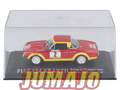 RCA19 voiture 1/43 IXO Altaya Rallye : FIAT 124 Abarth P.Pinto 1974 #2