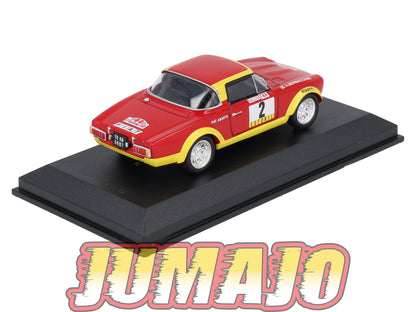 RCA19 voiture 1/43 IXO Altaya Rallye : FIAT 124 Abarth P.Pinto 1974 #2