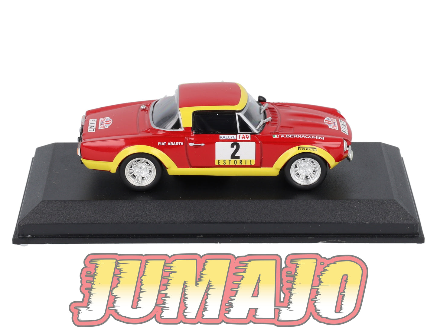 RCA19 voiture 1/43 IXO Altaya Rallye : FIAT 124 Abarth P.Pinto 1974 #2