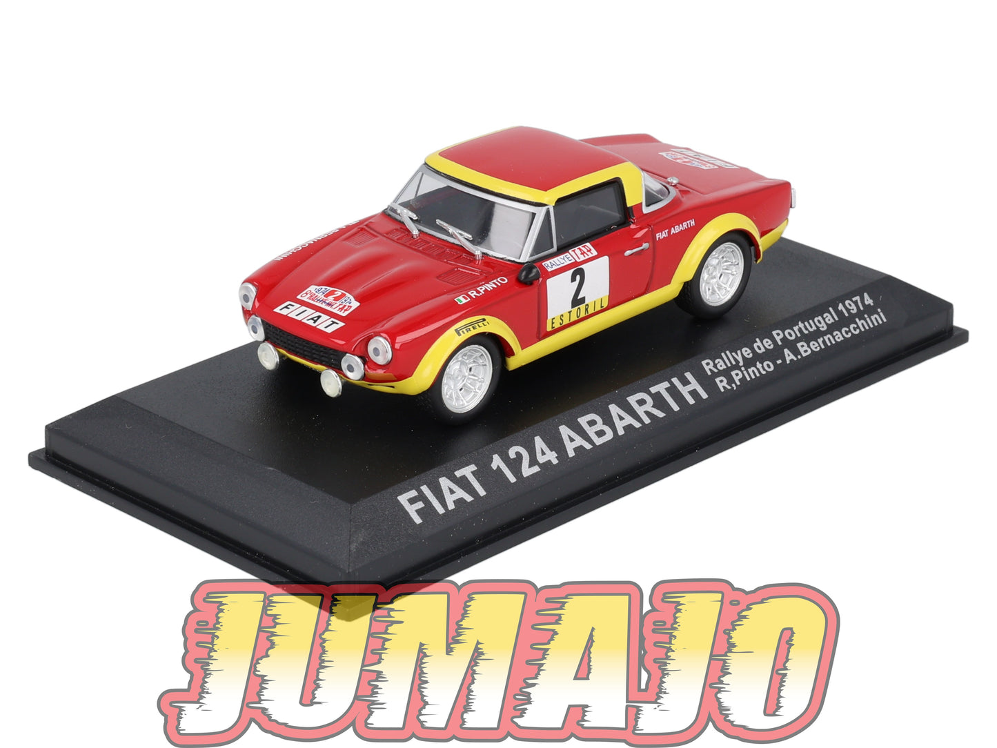 RCA19 voiture 1/43 IXO Altaya Rallye : FIAT 124 Abarth P.Pinto 1974 #2