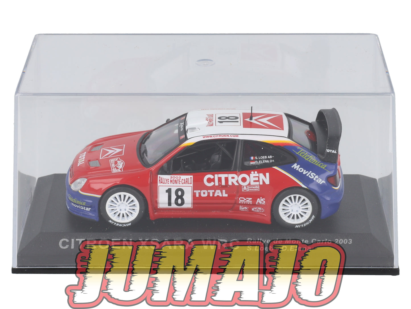 RCA1 voiture 1/43 IXO Altaya Rallye : CITROEN Xsara Monte-carlo S.Loeb 2003 #18