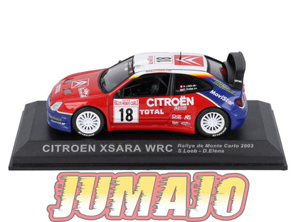 RCA1 voiture 1/43 IXO Altaya Rallye : CITROEN Xsara Monte-carlo S.Loeb 2003 #18