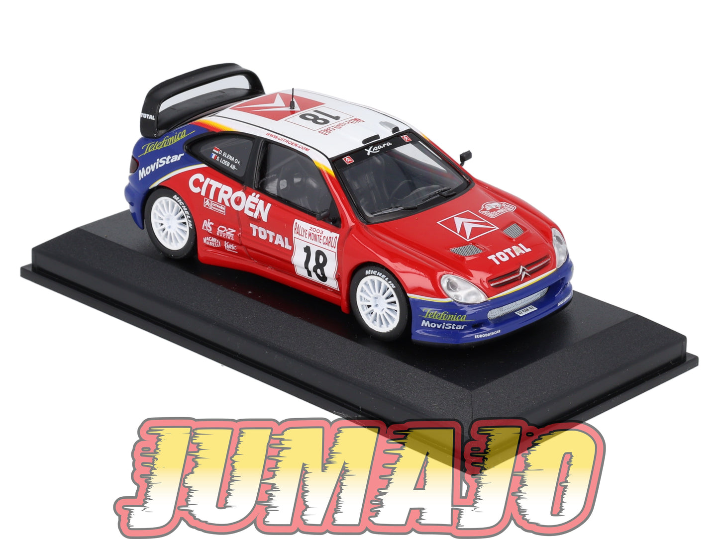 RCA1 voiture 1/43 IXO Altaya Rallye : CITROEN Xsara Monte-carlo S.Loeb 2003 #18