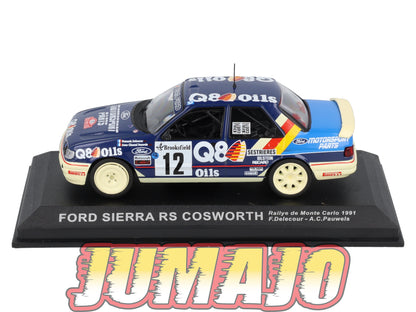 RCA22  Voiture 1/43 IXO Altaya Rallye FORD SIERRA RS COSWORTH 1991 #12 F Delecour