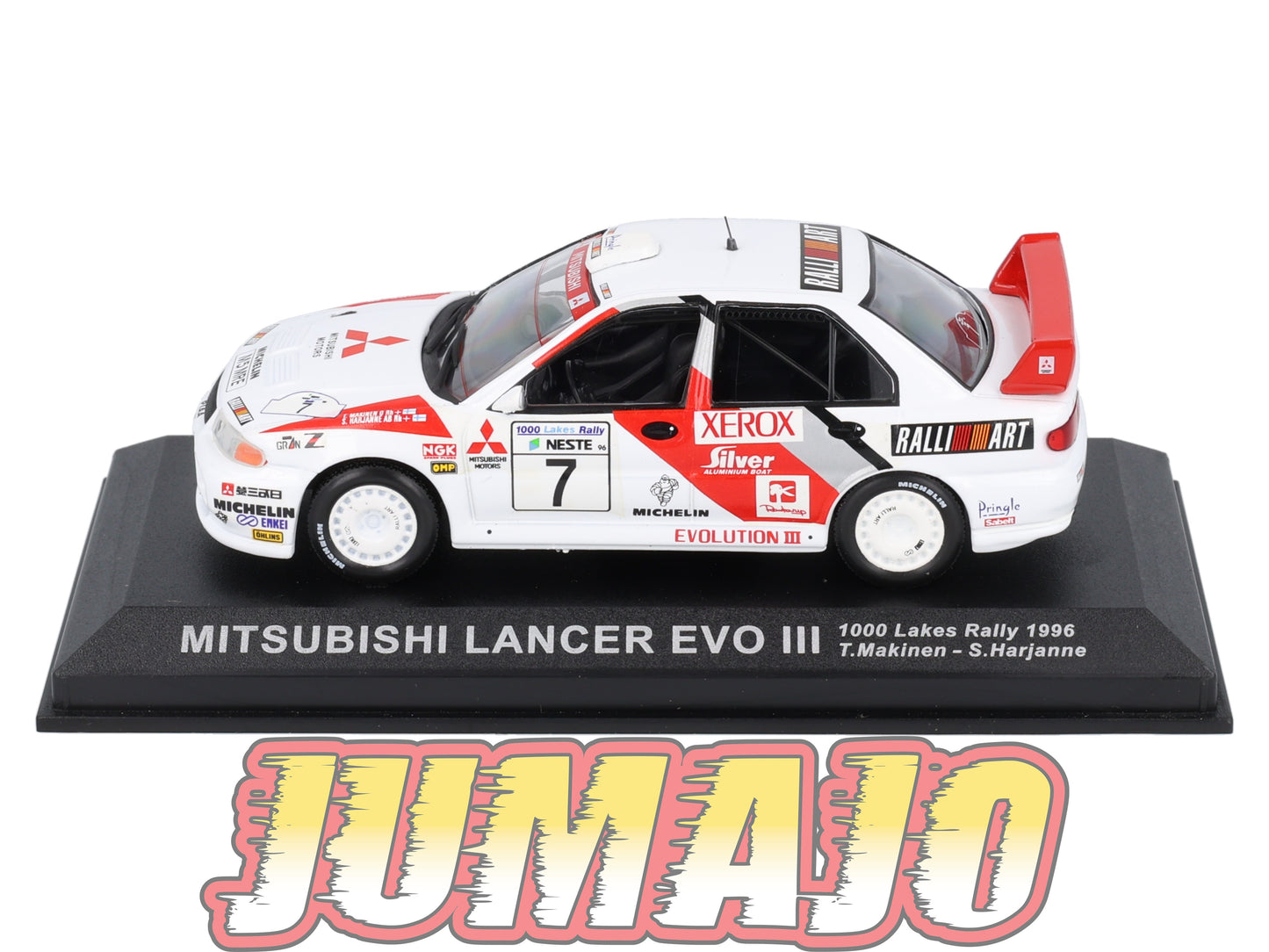 RCA25 voiture 1/43 IXO Altaya Rallye : MITSUBISHI Lancer Evo III T.Makinen 1996 #7