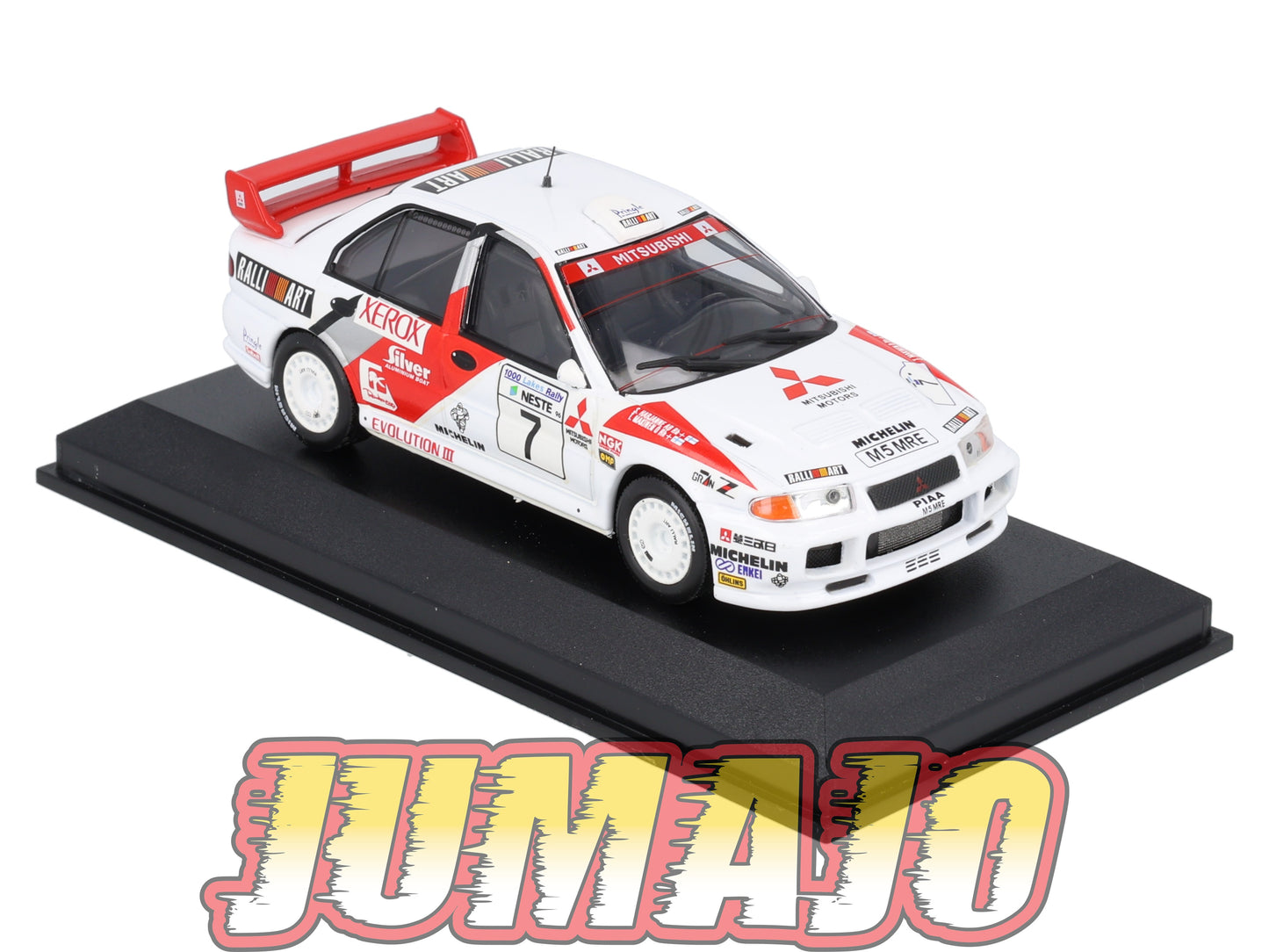 RCA25 voiture 1/43 IXO Altaya Rallye : MITSUBISHI Lancer Evo III T.Makinen 1996 #7