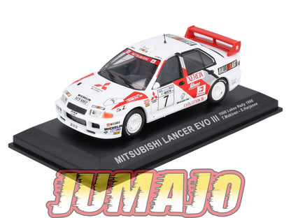 RCA25 voiture 1/43 IXO Altaya Rallye : MITSUBISHI Lancer Evo III T.Makinen 1996 #7