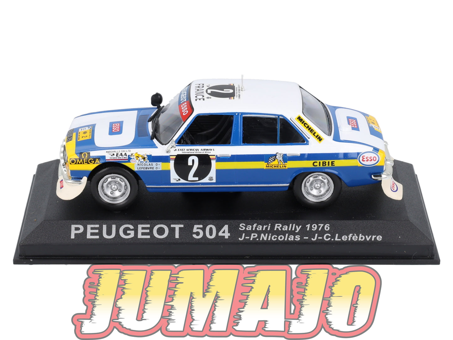 RCA26 voiture 1/43 IXO Altaya Rallye : PEUGEOT 504 J-P.Nicolas 1976 #2