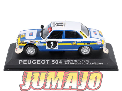 RCA26 voiture 1/43 IXO Altaya Rallye : PEUGEOT 504 J-P.Nicolas 1976 #2