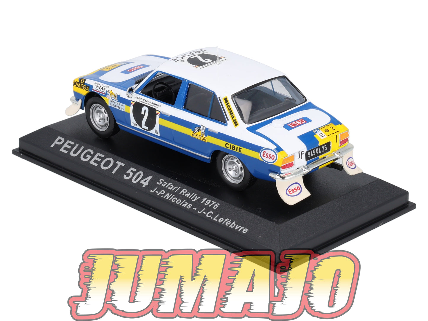 RCA26 voiture 1/43 IXO Altaya Rallye : PEUGEOT 504 J-P.Nicolas 1976 #2