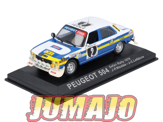 RCA26 voiture 1/43 IXO Altaya Rallye : PEUGEOT 504 J-P.Nicolas 1976 #2