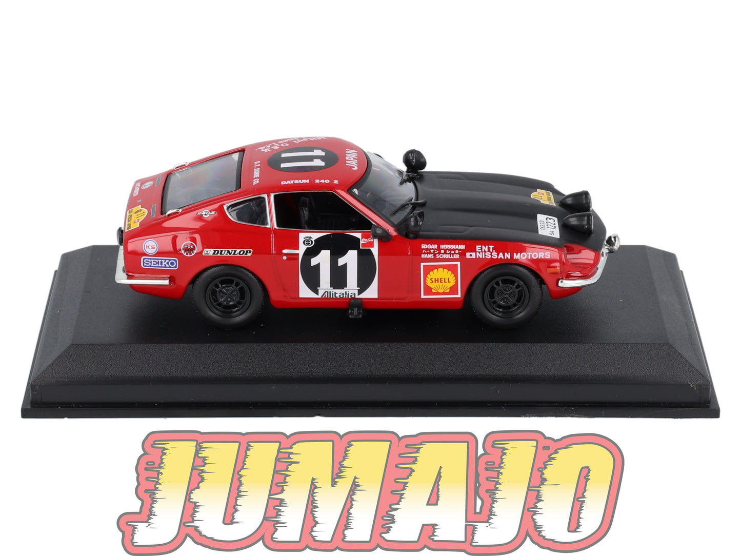 RCA28 voiture 1/43 IXO Altaya Rallye : DATSUN 240Z E.Herrmann 1971 #11 Safari