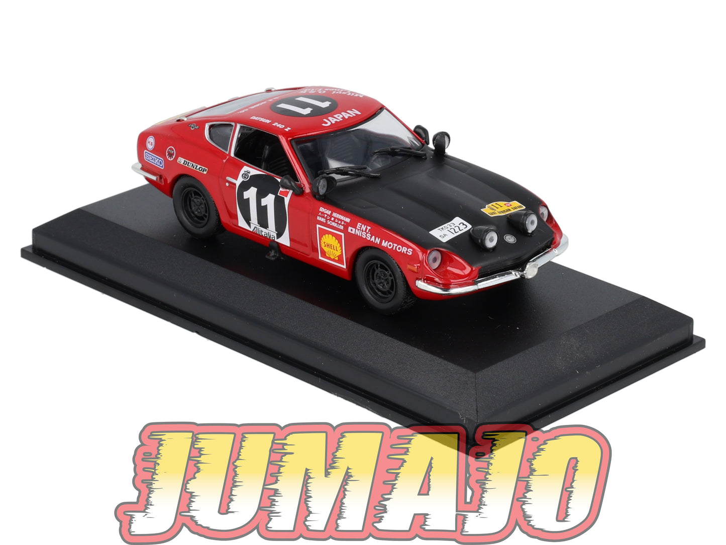 RCA28 voiture 1/43 IXO Altaya Rallye : DATSUN 240Z E.Herrmann 1971 #11 Safari