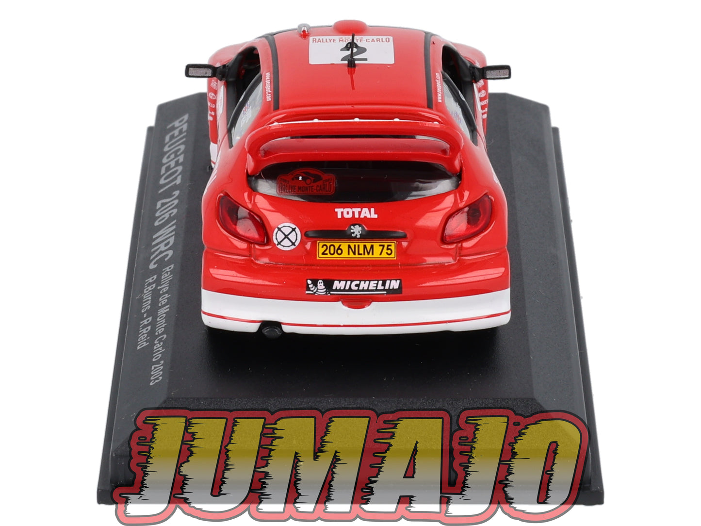 RCA2 voiture 1/43 IXO Altaya Rallye : PEUGEOT 206 WRC R.Burns 2003 #2 Monte-carlo