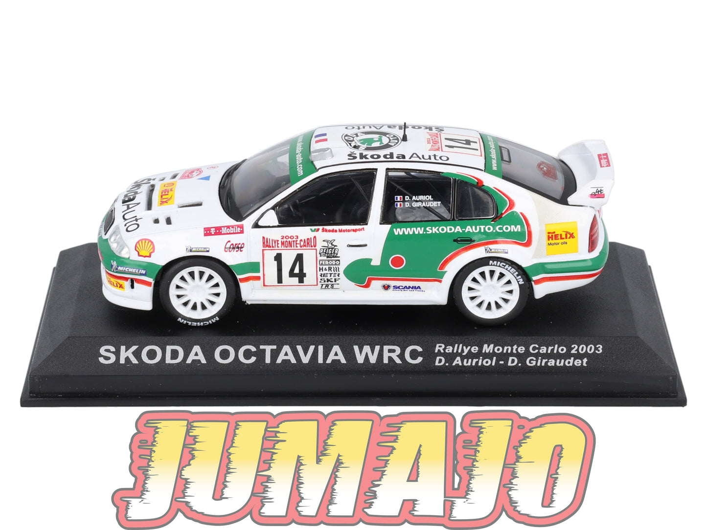 RCA32 voiture 1/43 IXO Altaya Rallye : SKODA Octavia 2003 #14 Monte-carlo D.Auriol