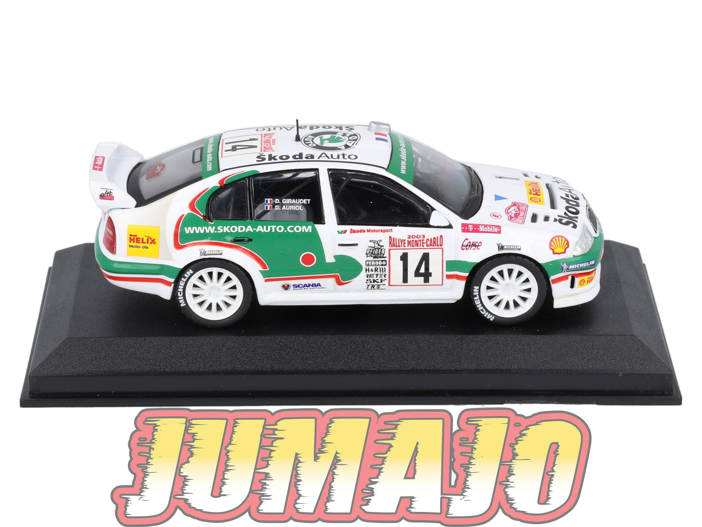RCA32 voiture 1/43 IXO Altaya Rallye : SKODA Octavia 2003 #14 Monte-carlo D.Auriol