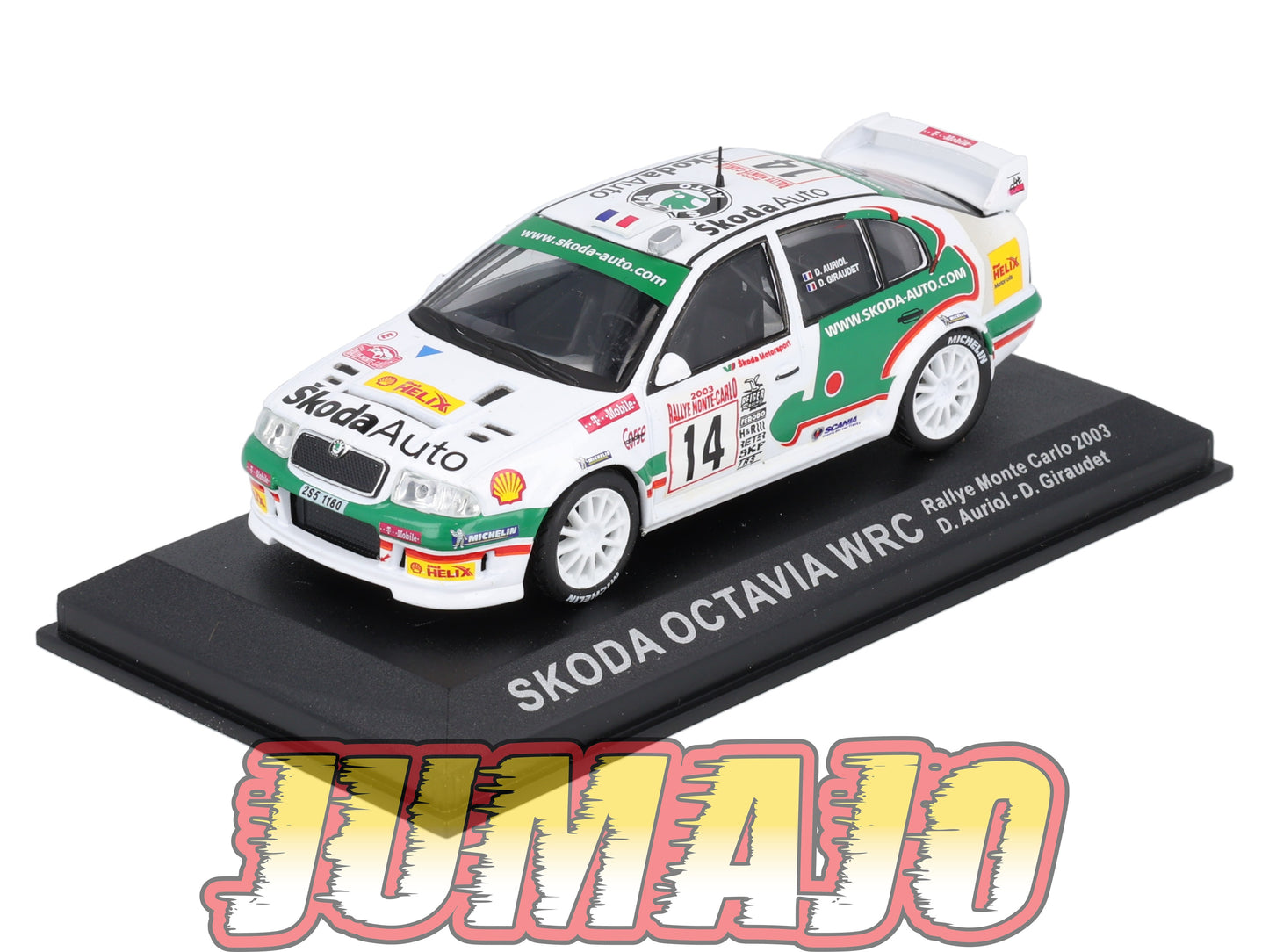 RCA32 voiture 1/43 IXO Altaya Rallye : SKODA Octavia 2003 #14 Monte-carlo D.Auriol
