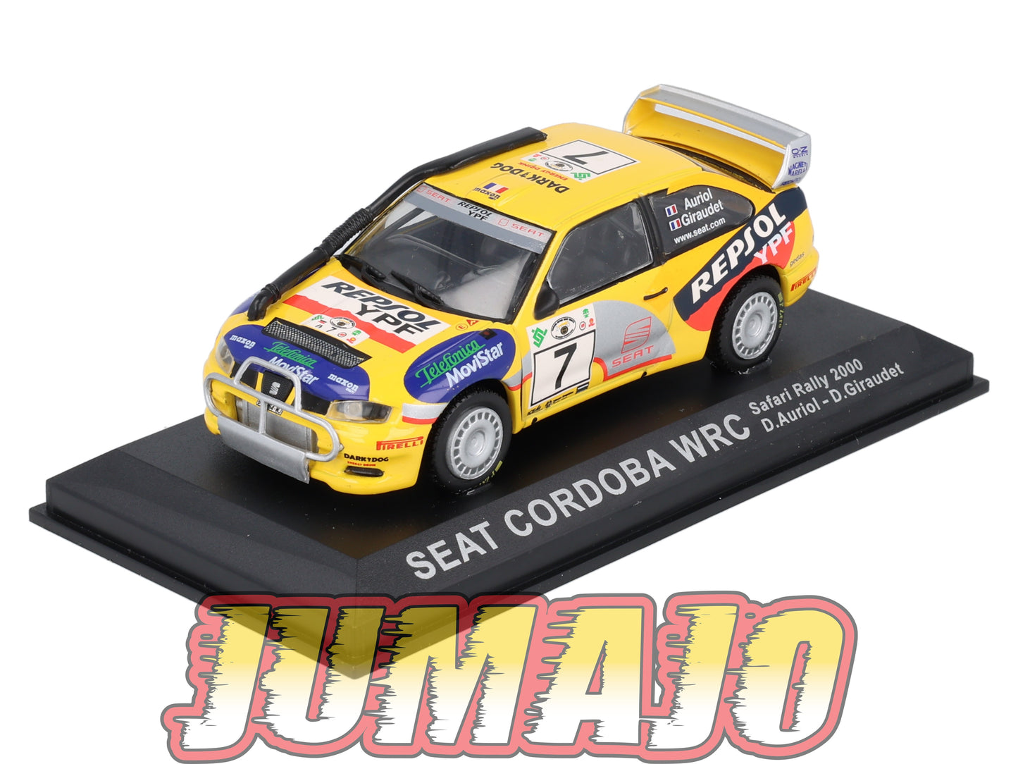 RCA33 voiture 1/43 IXO Altaya Rallye : SEAT Cordoba WRC 2000 #7 D.Auriol