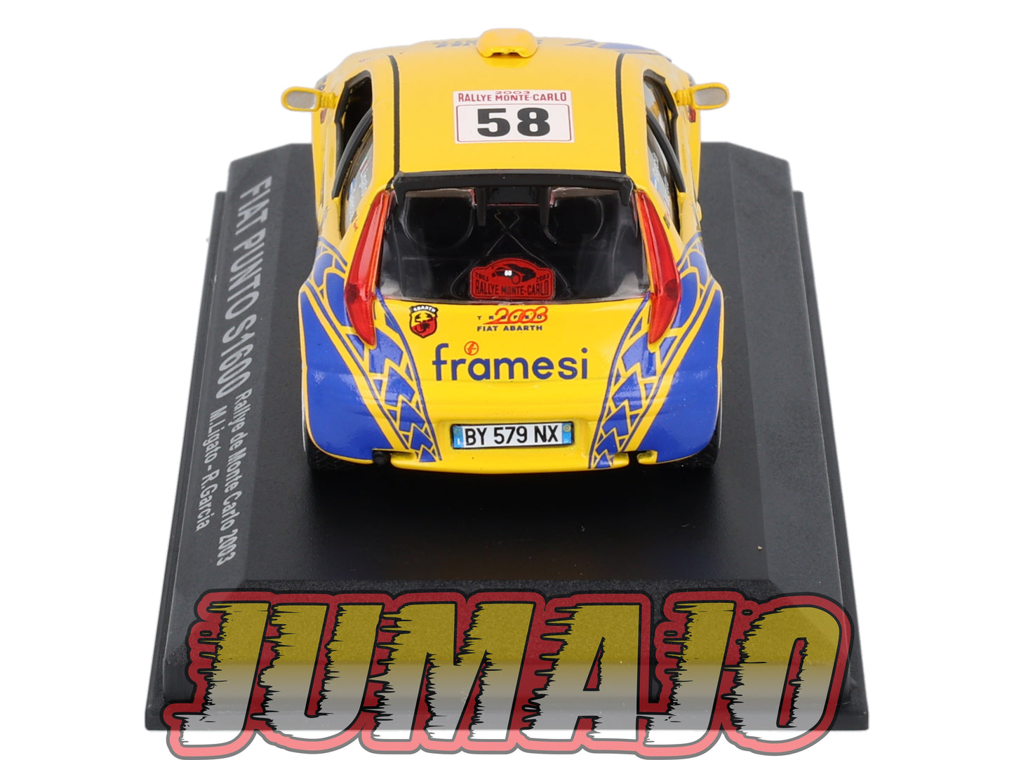 RCA34 voiture 1/43 IXO Altaya Rallye : FIAT Punto S1600 M.Ligato 2003 #58 Monte-carlo