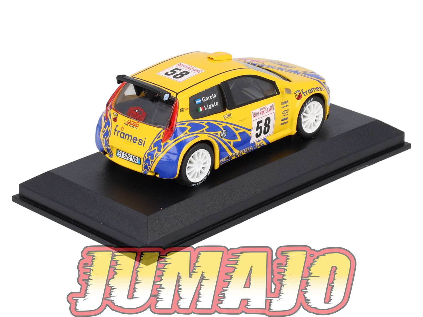 RCA34 voiture 1/43 IXO Altaya Rallye : FIAT Punto S1600 M.Ligato 2003 #58 Monte-carlo