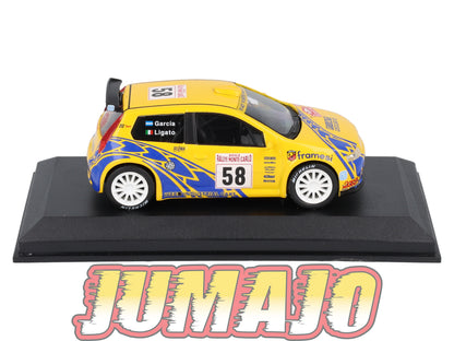 RCA34 voiture 1/43 IXO Altaya Rallye : FIAT Punto S1600 M.Ligato 2003 #58 Monte-carlo