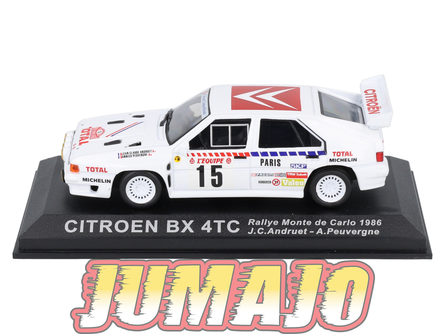 RCA36 Voiture 1/43 IXO Altaya Rallye : CITROEN BX 4TC 1986 #15 Andruet Monte-carlo