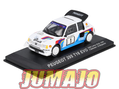 RCA39 Voiture 1/43 IXO Altaya Rallye PEUGEOT 205 T16 EVO 1986 #1 T Salonen